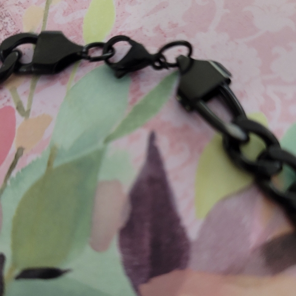 Stainless Steel Black Necklace - Picture 2 of 3